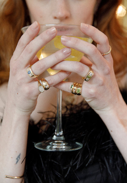 ali grace jewelry ali grace aligrace ali grace hair fine jewelry handmade in nyc cocktail ring party ring peridot diamond trillion