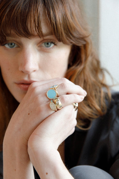 ali grace jewelry ali grace custom jewelry nyc turquoise ring diamond pinky ring modern heirloom kirna zabete