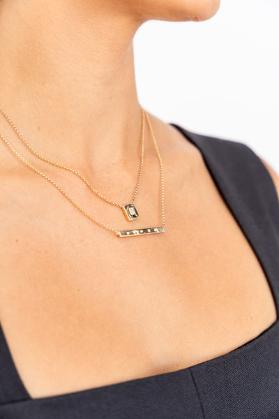 ali grace jewelry ali grace custom necklace charm necklace diamond charm sustainable fashion ethical design newport beach california amarees