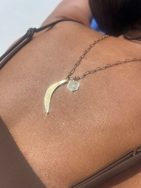 ali grace jewelry aligrace ali grace design custom charm necklace pavé diamond charm fine jewelry sustainable fashion recycled gold