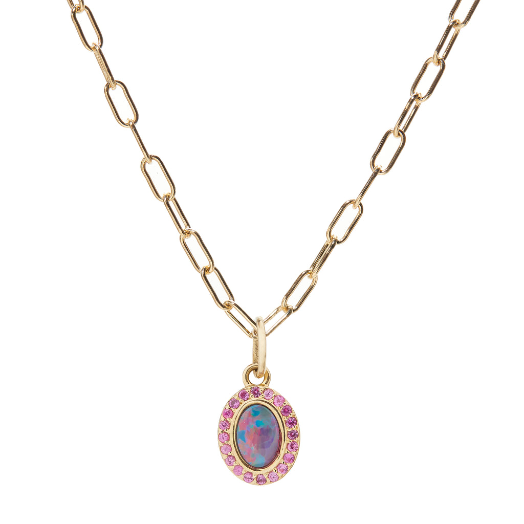 ali grace jewelry handmade sustainable jewelry ethical designs handmade in nyc australian opal pink sapphire