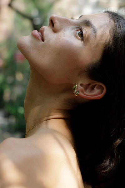 ali grace ali grace jewelry aligrace custom jewelry fine jewelry every day gold and diamond huggies delicate cool girl handmade jewelry