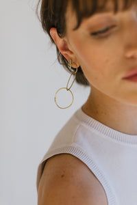 ali grace jewelry ethical sustainable jewelry design handmade in nyc statement gold hoop earrings