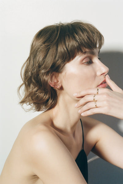 ali grace jewelry gold diamond wedding ring simple everyday jewelry dainty ring