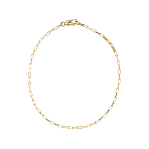 ali grace jewelry sustainable jewelry design  14k yellow gold anklet summer jewelry 