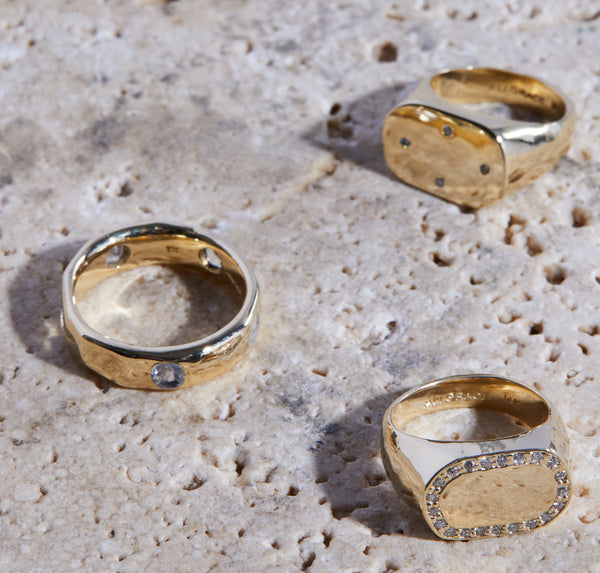 ali grace jewelry sustainable fashion ethical diamond jewelry alternative wedding engagement ring blue moonstone gold ring