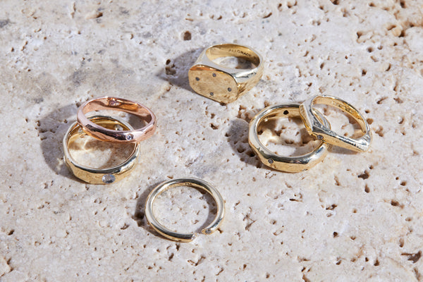 ali grace jewelry  stackable ring wedding band alternative celebrity jewelry gold delicate ring with diamonds