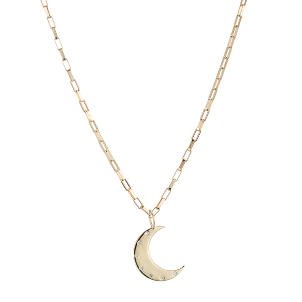 ali grace jewelry moon crescent charm handmade jewelry nyc sustainable fashion ethical jewelry