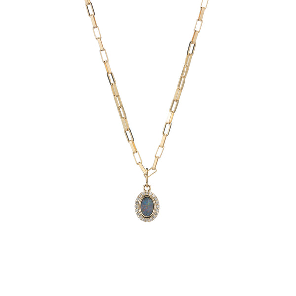 ali grace jewelry ali grace opal diamond charm custom charm necklace handmade in nyc ethical sustainable fashion