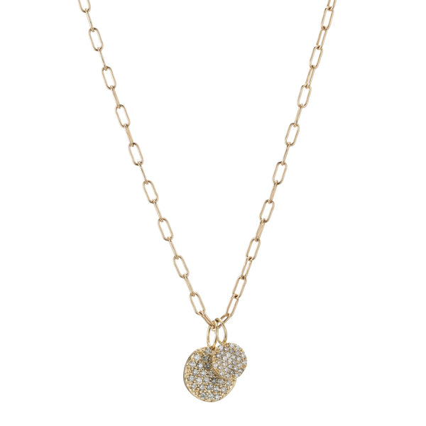 ali grace jewelry sustainable ethical jewelry charm necklace pavé diamond charm