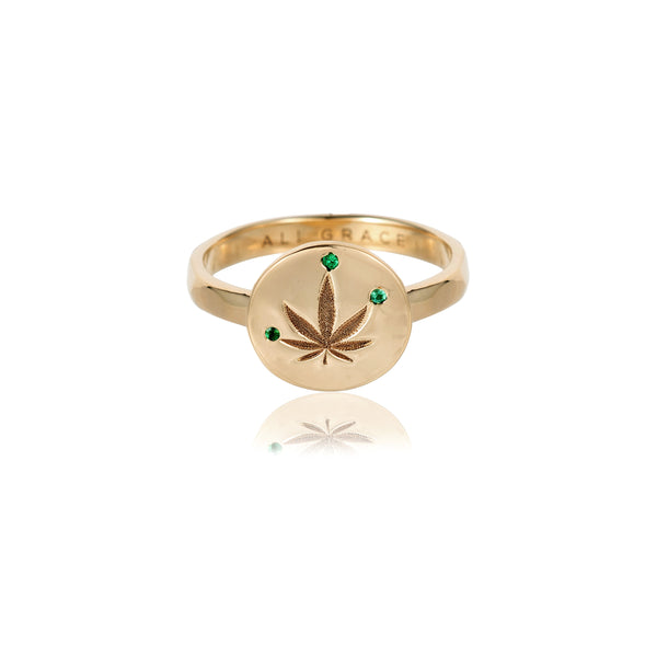 ali grace jewelry sustainable jewelry design weed leaf cannabis fine jewelry high end rock star jewelry ali grace
