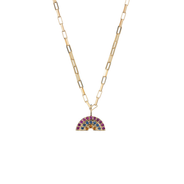 ali grace jewelry rainbow charm jewelry like jennifer meyer fine jewelry custom charm necklace sustainable fashion as seen in vogue