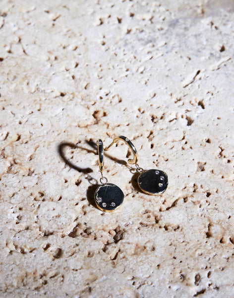 ali grace jewelry every day chic earrings Huggies with charms