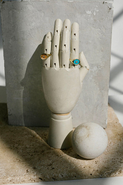 turquoise inlay signet ring fine jewelry accented with diamonds rose gold handmade jewelry