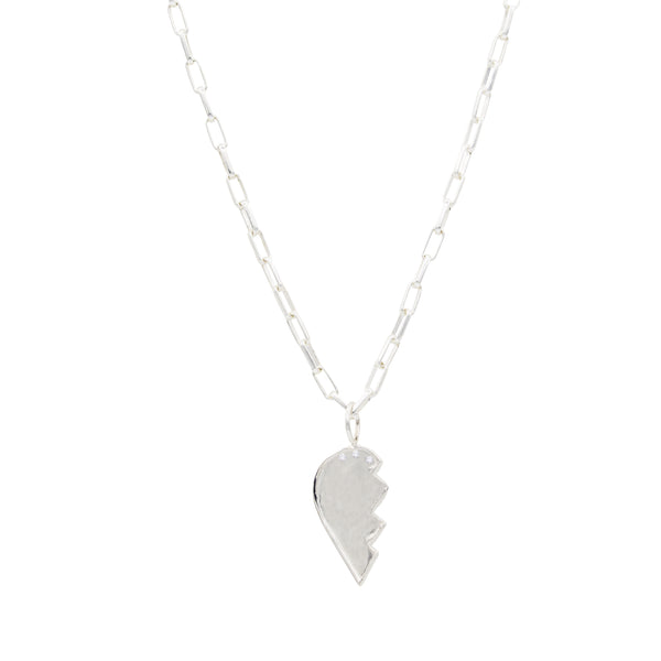 ali grace jewelry sterling silver diamond friendship broken heart charms ali grace jewelry sustainable jewelry design  bff best friends forever charm necklace