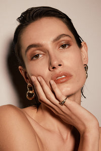 ali grace jewelry gold statement hoop earrings pinky ring
