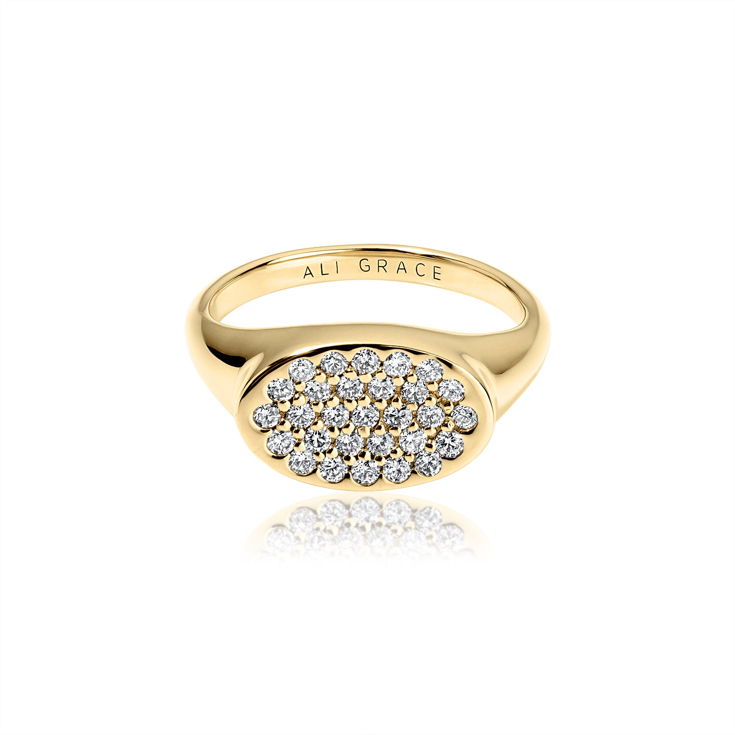 aligrace ali grace ali grace jewelry ali grace design ali grace hair sustainable fashion ethical jewelry design signet ring gold pinky ring handmade jewelry in nyc nyc jewelry designer