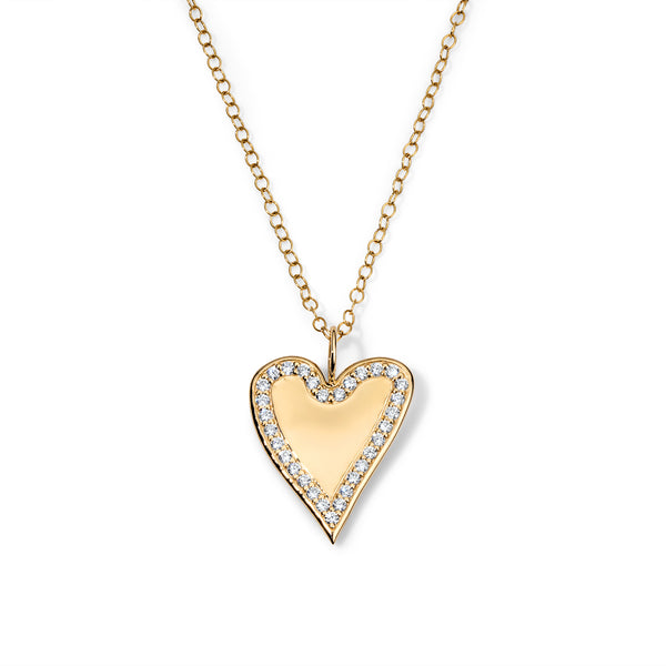 ali grace ali grace jewelry ali grace ali grace design aligrace heart diamond charm necklace handmade nyc recycled gold sustainable ethical fashion charm necklace bespoke jewelry