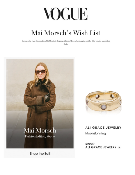 ali grace ali grace jewelry ali grace denim ali grace design aligrace vogue magazine holiday gift guide mai morsch