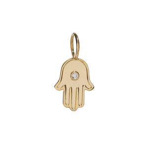 ali grace ali grace jewelry hamsa gold diamond charm jewish charm necklace protection handmade in nyc