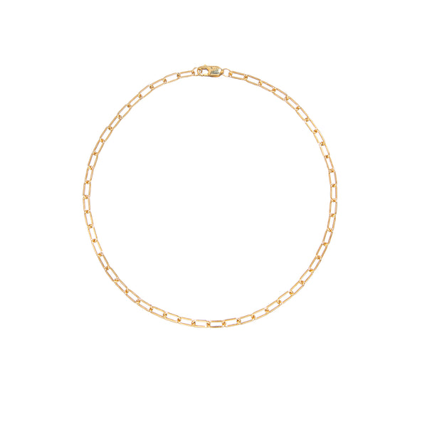 ali grace jewelry ali grace custom gold chain anklet charm anklet paperlink chain handmade in nyc sustainable fashion