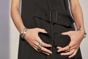 ali grace jewelry sustainable fashion design handmade in nyc sterling silver stackable rings nyc