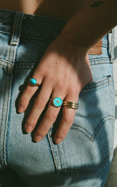 ali grace jewelry fine jewelry handmade in nyc ethical jewelry sustainable fashion natural turquoise