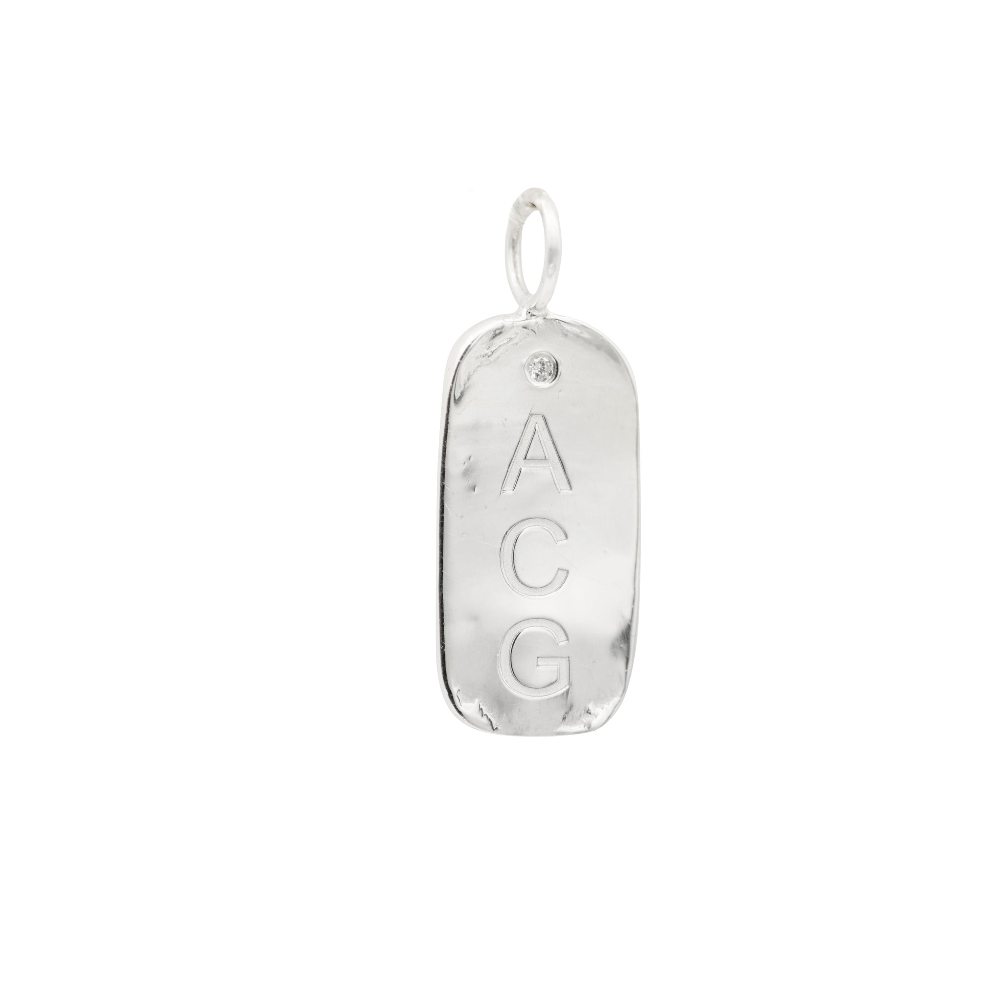 custom initial charm necklace