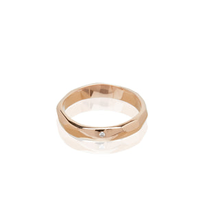 ali grace jewelry rose gold diamond ring alternative wedding ring