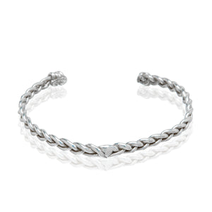 braided sterling silver cuff bracelet ali grace jewelry handmade cool girl style blogger
