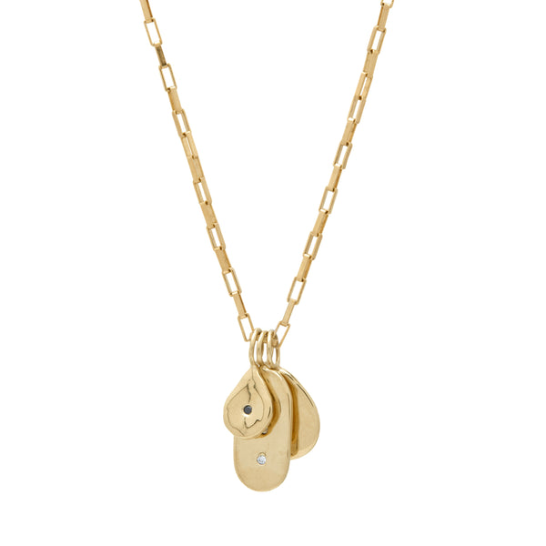 ali grace jewelry gold charm necklace fine jewelry handmade paperlink chain