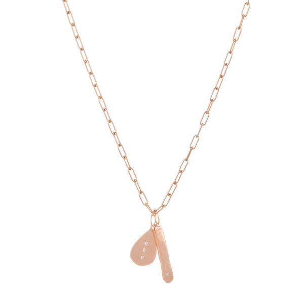 ali grace jewelry rose gold chain necklace diamond rose gold charm necklace dainty charm necklace