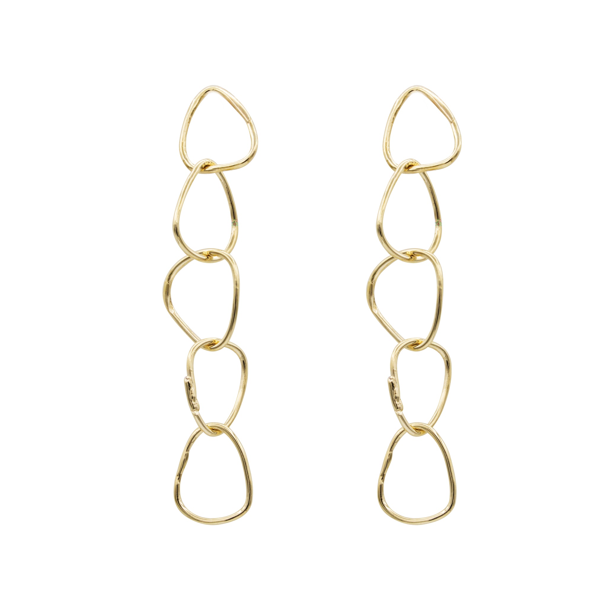 ali grace jewelry yellow gold hoop drop earrings statement earrings handmade jewelry designer nyc ali grace jewelry