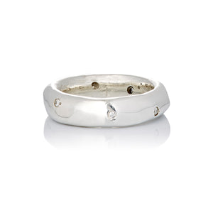sterling silver diamond wedding band ring alternative bride ali grace jewelry sustainable jewelry design locket charm necklace fine jewelry