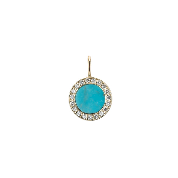 ali grace jewelry turquoise diamond custom charm necklace handmade in nyc sustainable fashion