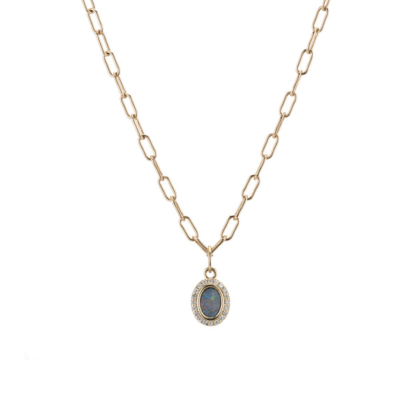 ali grace jewelry ali grace opal diamond charm custom charm necklace handmade in nyc ethical sustainable fashion