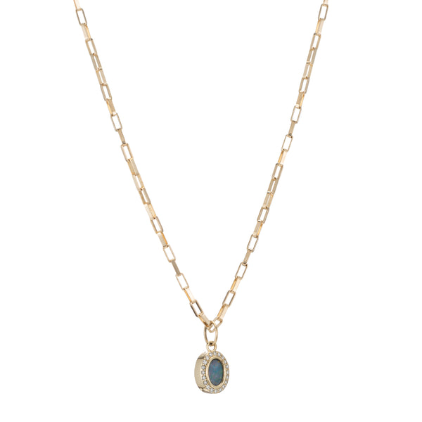ali grace jewelry ali grace opal diamond charm custom charm necklace handmade in nyc ethical sustainable fashion