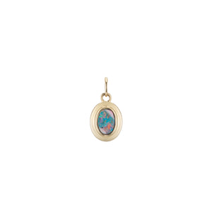 ali grace jewelry opal custom charm necklace sustainable fashion handmade nyc