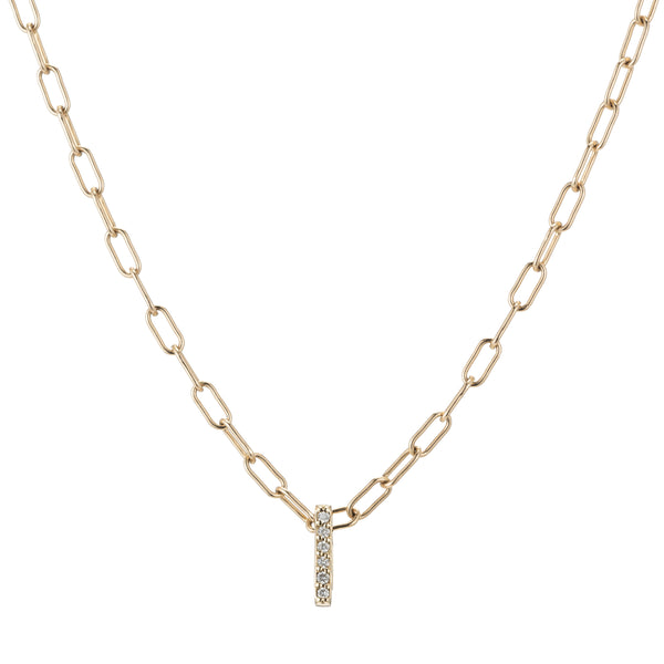 ali grace jewelry gold diamond charm connector custom charm necklace fine jewelry sustainable fashion ethical design handmade in nyc 
