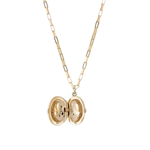 locket treasure necklace charm custom fine jewelry ali grace jewelry nyc sustainable fashion ethical jewelry