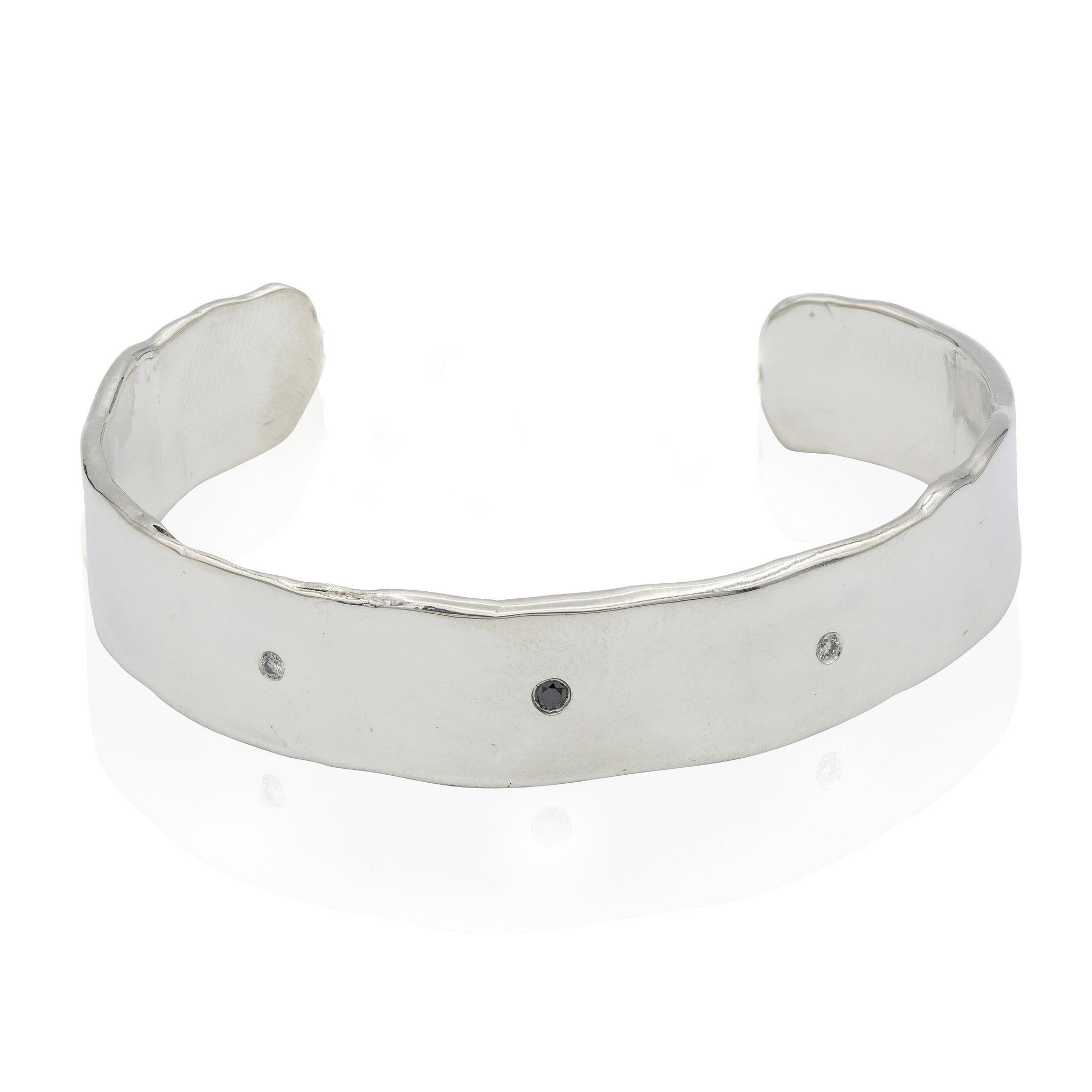 black diamond cuff bracelet sterling silver fashion fine jewelry barneys new york handmade jewelry