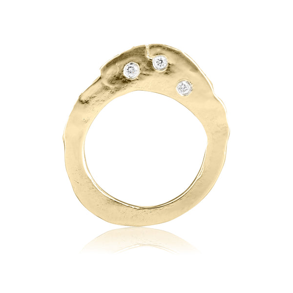 gold diamond ring fine jewelry engagement ring alternative bride