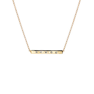 ali grace jewelry diamond bar necklace hand sculpted necklace sustainable fashion ethical design west village nyc ali grace aligrace ali grace design jewelry designer new york city fine jewelry