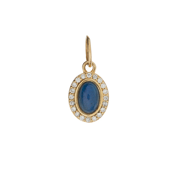 ali grace jewelry labradorite diamond oval charm custom charm necklace