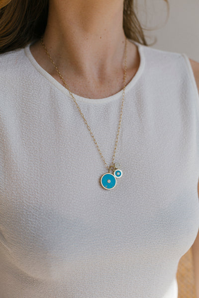 ali grace jewelry petite pavé diamond charm necklace sustainable jewelry design handmade in nyc